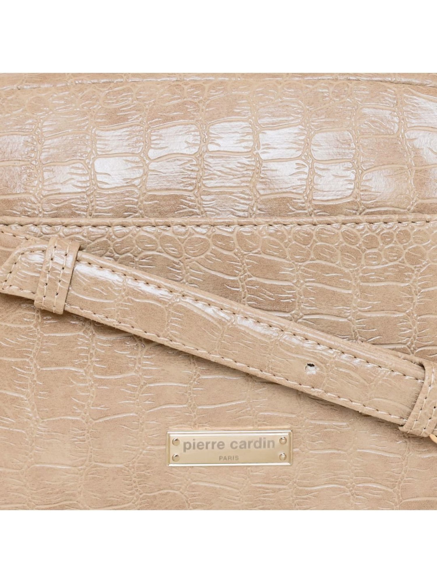 Pierre Cardin Beige Textured Sling Handbag