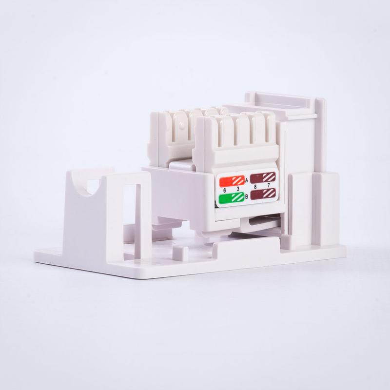 FireFold CAT5E-1-SM-WHT Surface Mount Box &ndash; Keystone Jack for Cat5e &ndash; UL Listed Rohs Compliant &ndash; 1 Port Compatibility