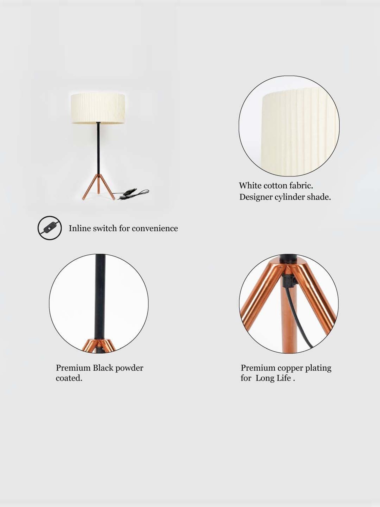 Kapoor E Illuminations Green Study Table Lamp - Set of 1