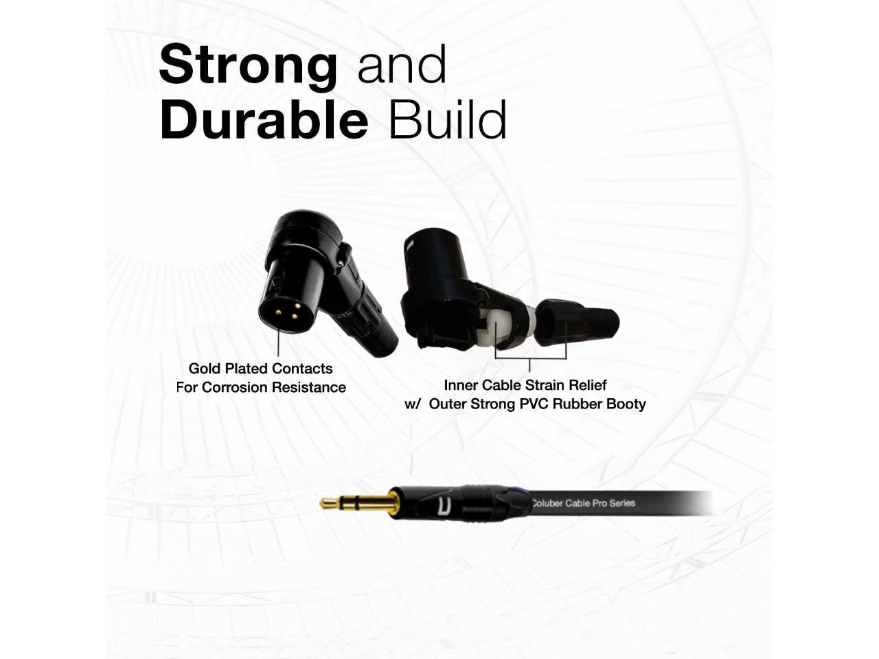 Right Angle 3-Pin XLR Male - 3.5 TRS Balanced Stereo Cable - Custom Length Color