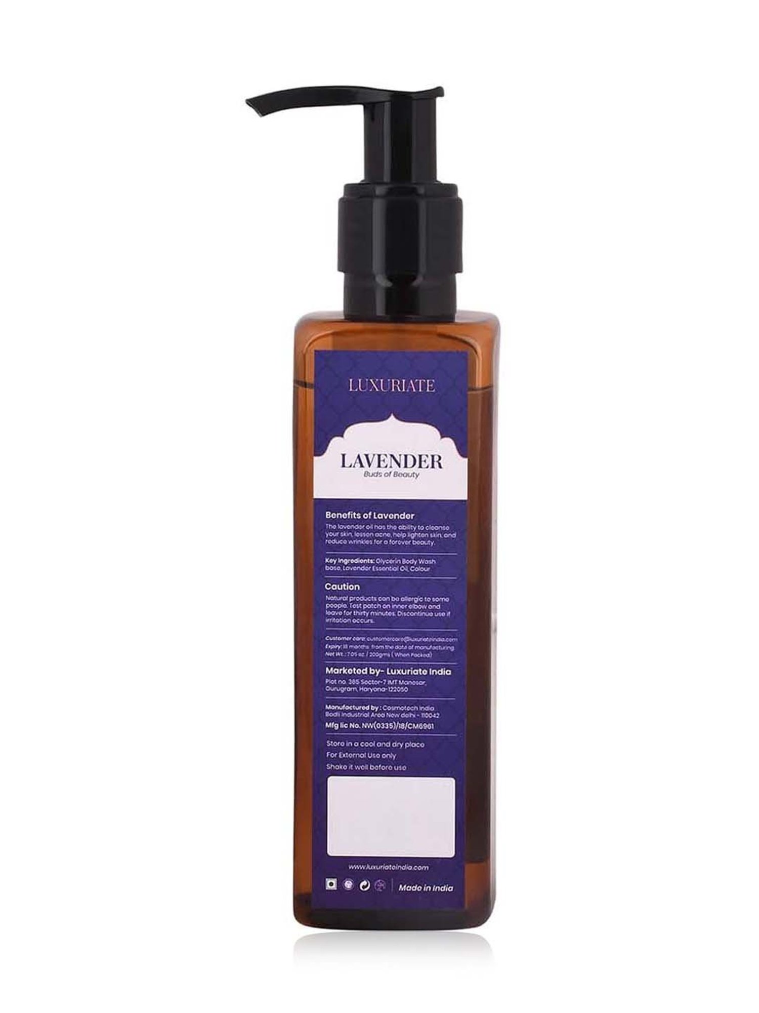 Luxuriate Lavender Buds of Beauty Fresh Body Wash Shower Liquid - 200 ml