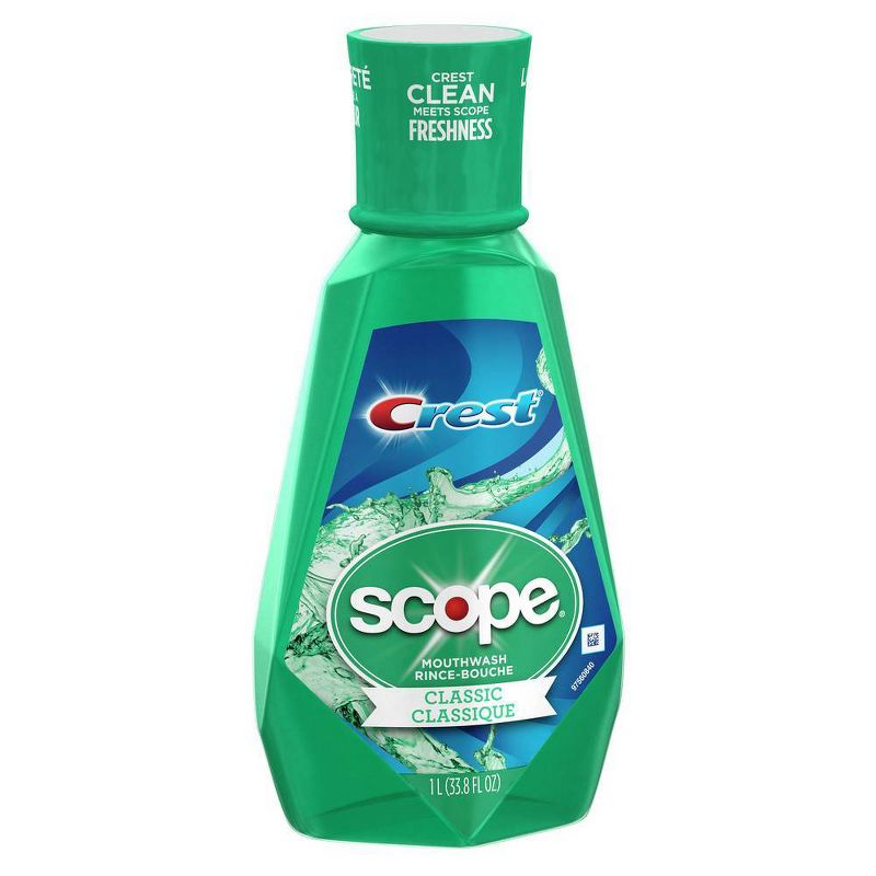 Crest Scope Classic Mouthwash Original Formula - 33.8 fl oz