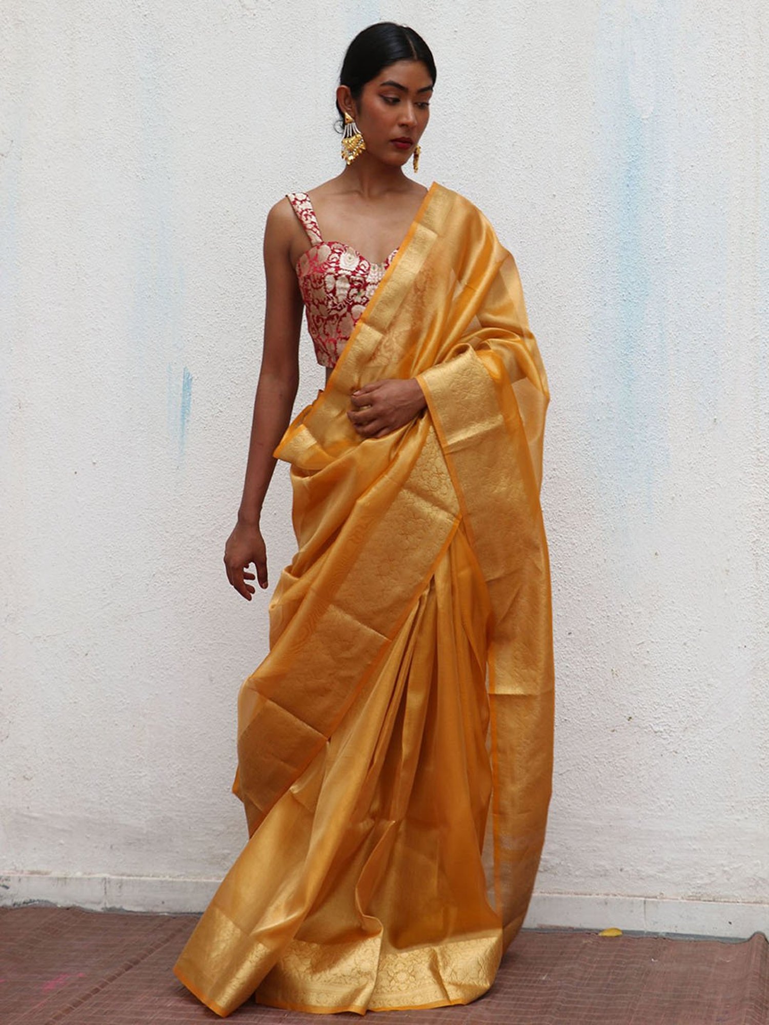 Chidiyaa Nargiz Juhi Khimkab Brocade Blouse