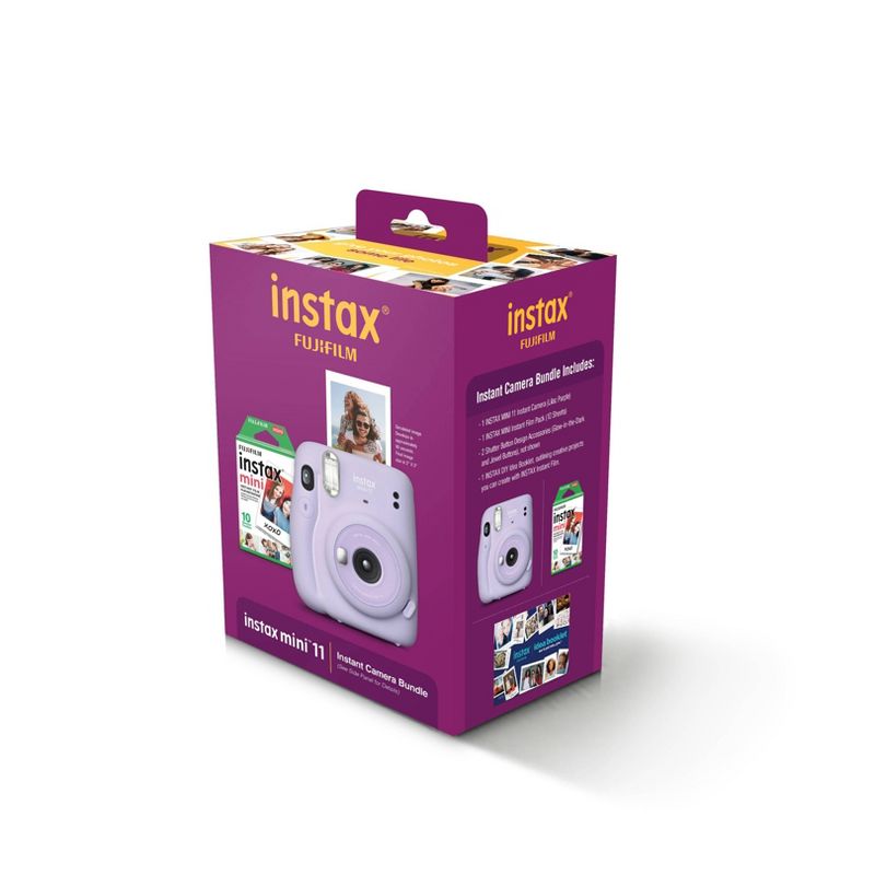 Fujifilm Instax Mini 11 Instant Film Camera Bundle - Purple