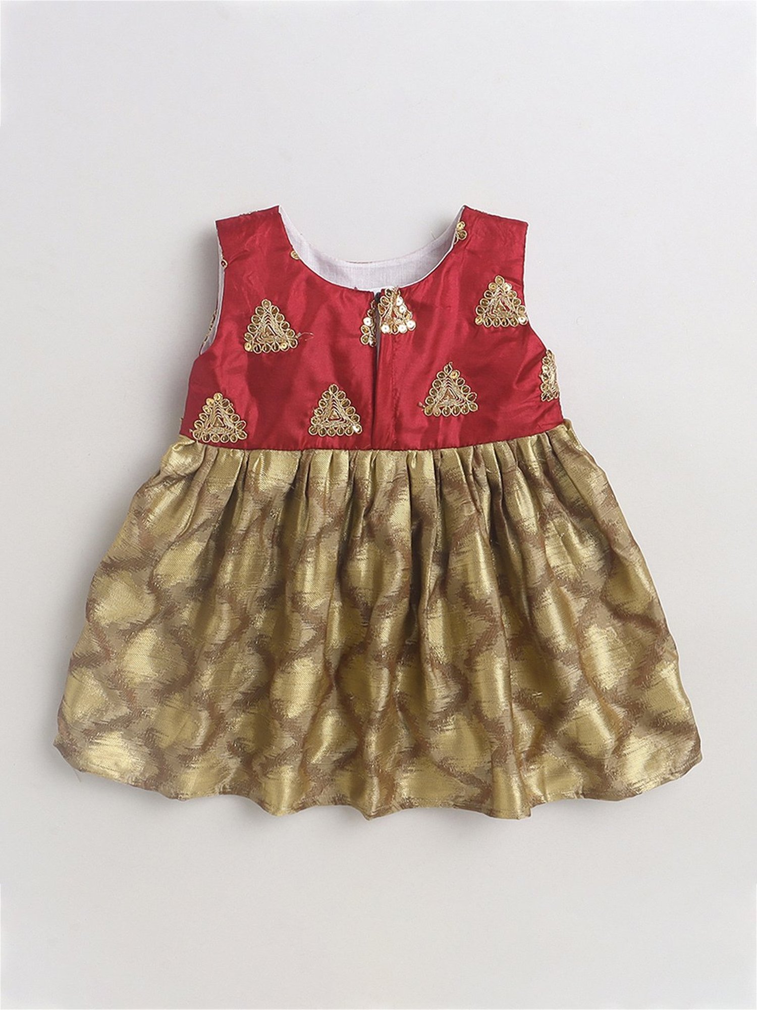 Pink Chick Kids Navy Solid Party Gowns