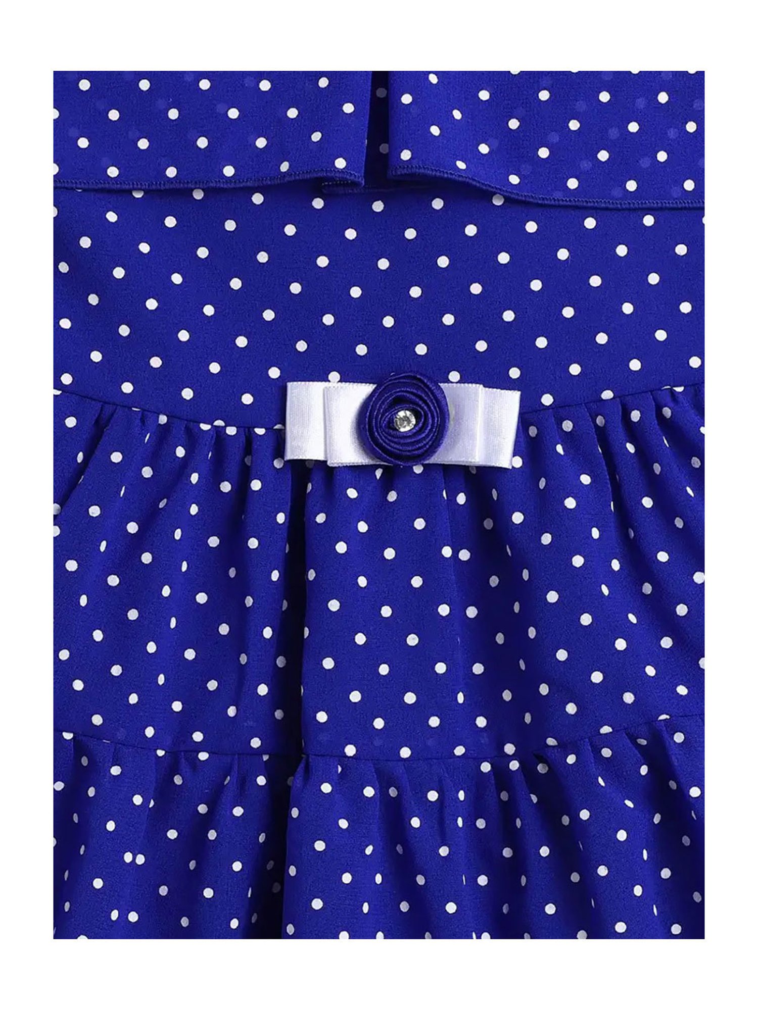 The Magic Wand Kids Navy Printed Dress