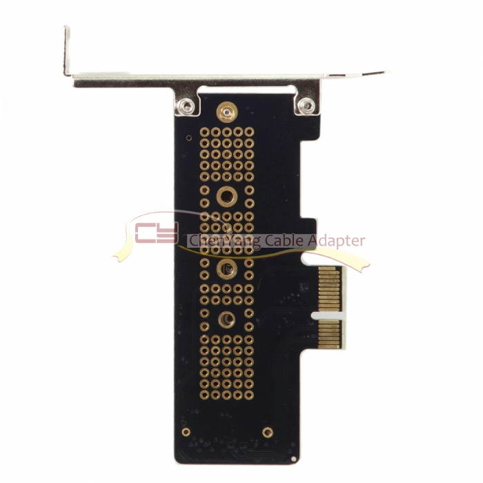 CY Low Profile PCI-E 3.0 x4 Lane to M.2 NGFF M-Key SSD Nvme AHCI PCI Express Adapter Card