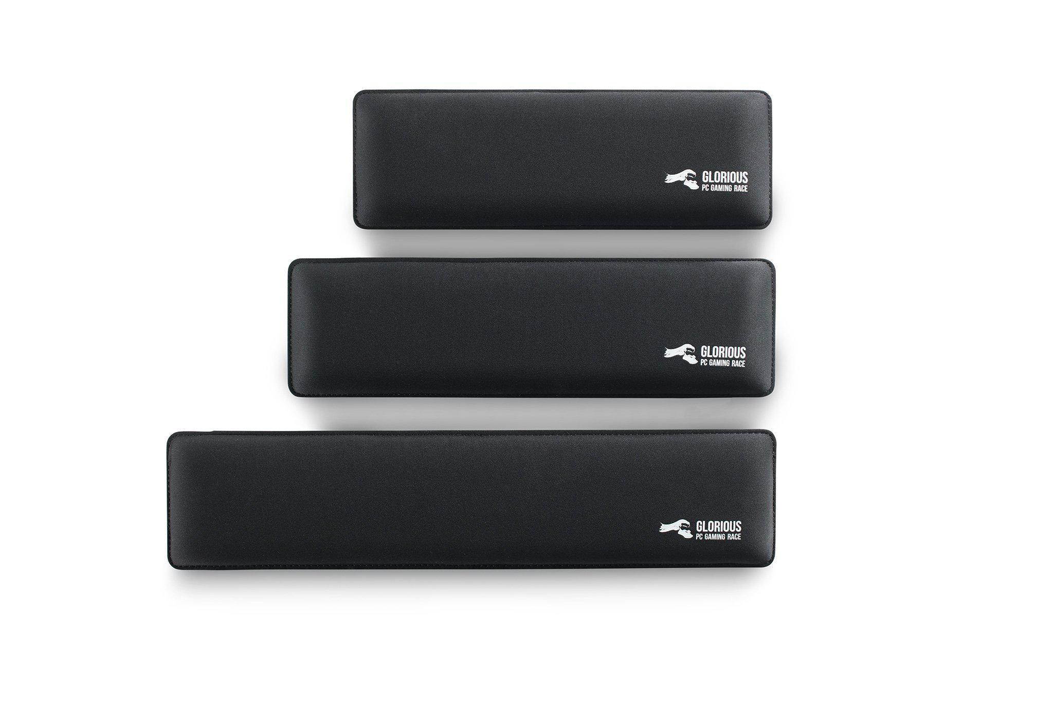 Glorious Gaming SLIM Wrist Pad/Rest - COMPACT SIZE Mechanical Keyboards,Stitched Edges,Ergonomic | 12x4 inches/13mm Thick (GSW-75)