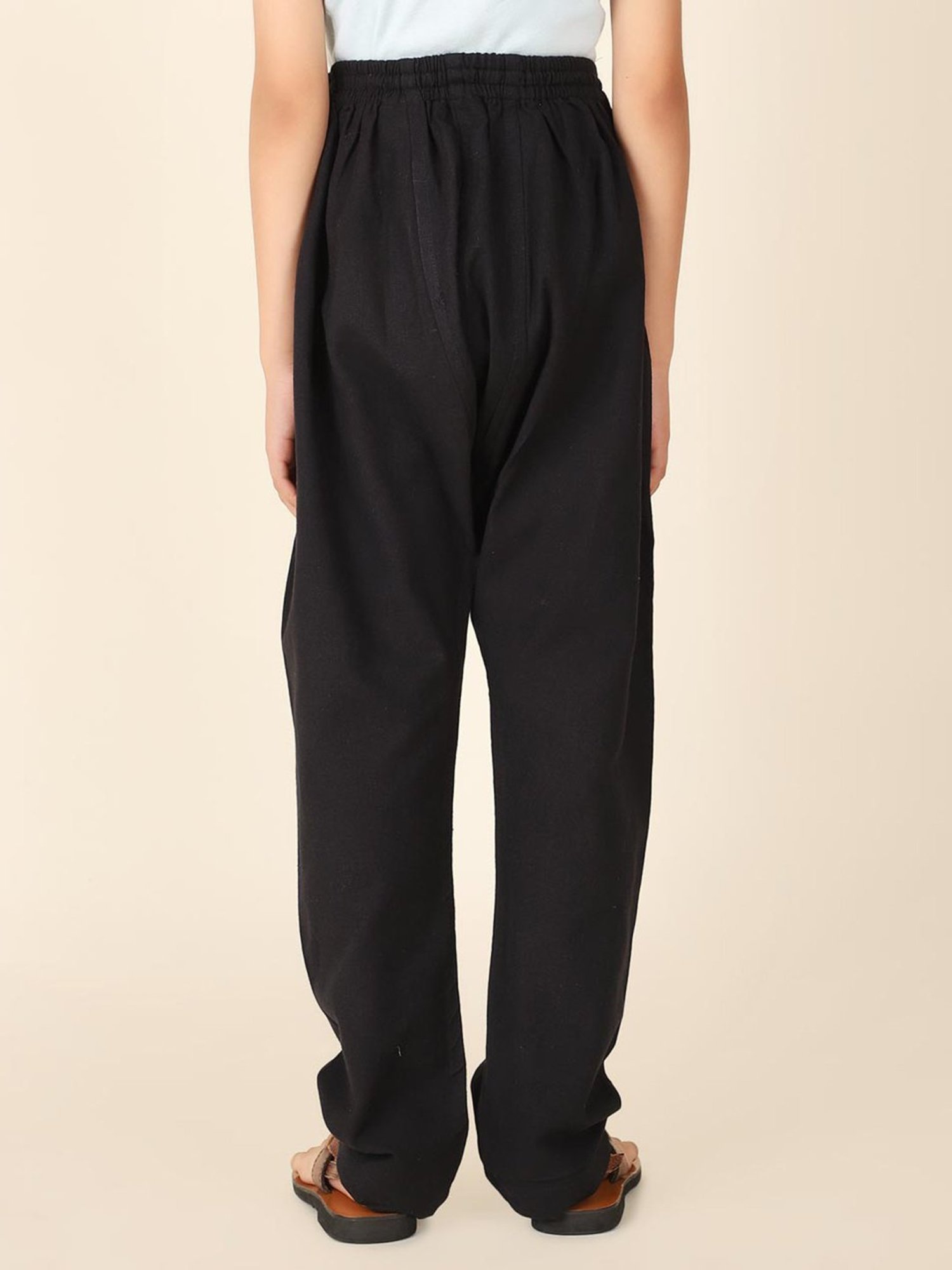 Juniors by Lifestyle Boys Beige Cotton Solid Woven Bottom