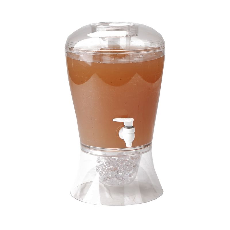 Mind Reader 1 Gallon Fruit Infuser Beverage Drink Dispenser with Spigotand Ice Bucket Bottom