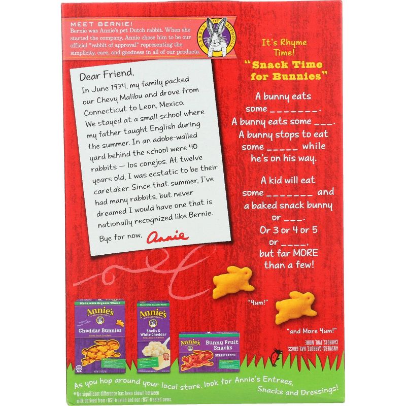 Annie's Cheddar Baked Snack Crackers 7.5oz 12 pack