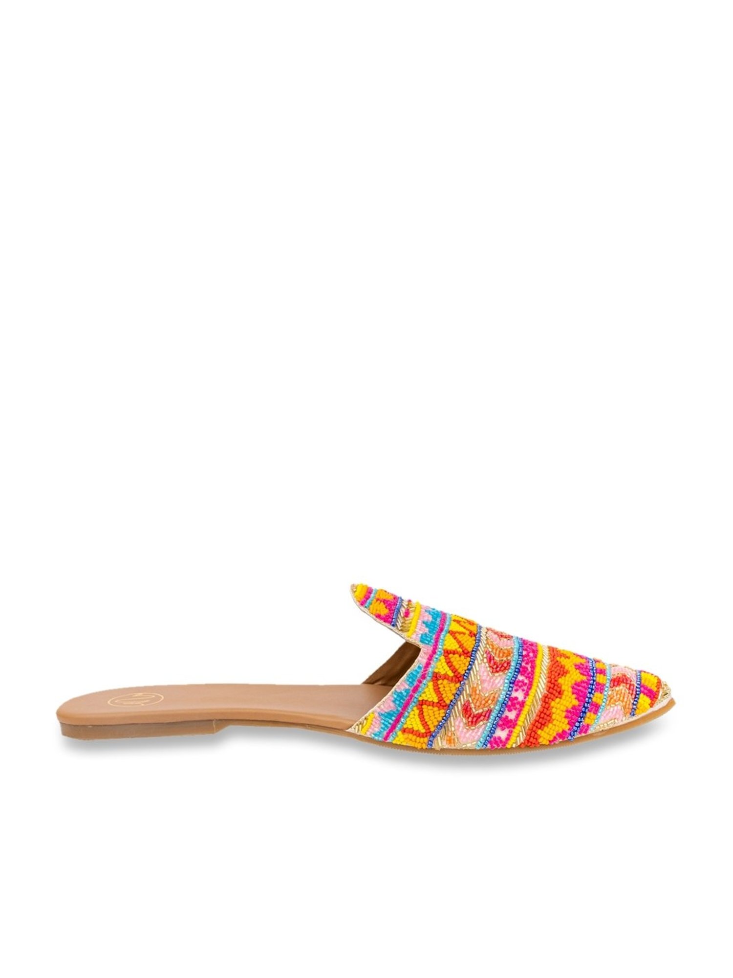 NR by Nidhi Rathi Women's Multicolor Mule Shoes