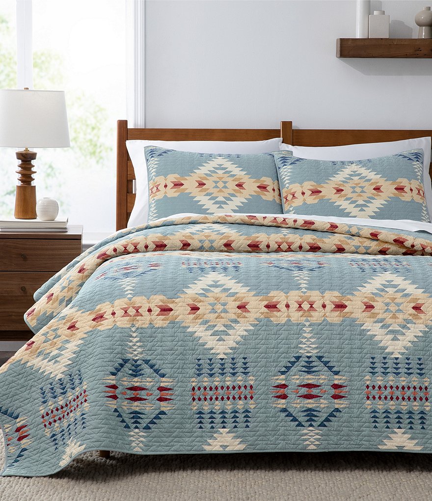 Twin Turtle Cove Quilt & Sham Set Light Turquoise/Aqua - Tommy Bahama
