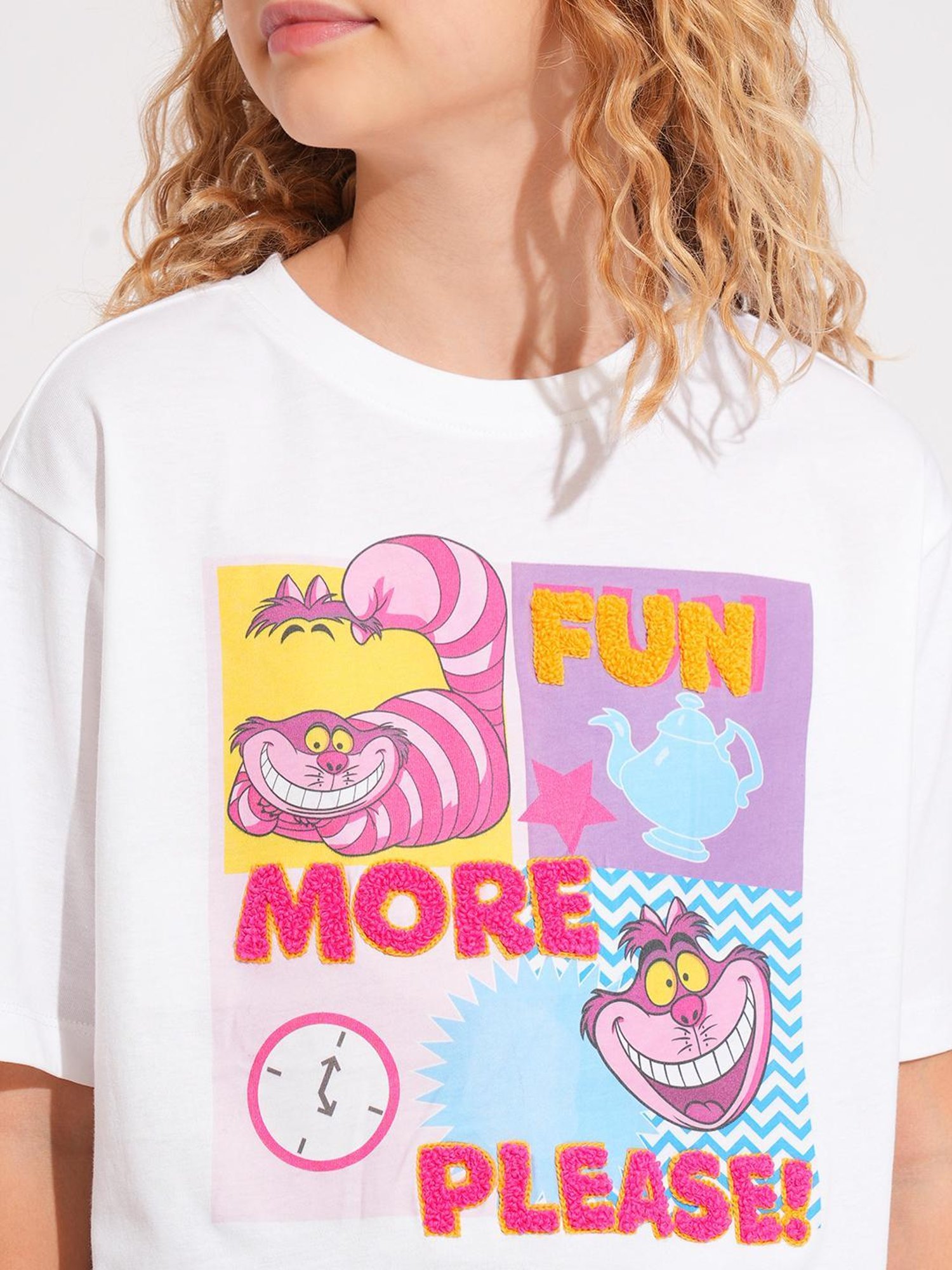 VERO MODA GIRL Kids Cloud Dancer Cotton Graphic T-Shirt