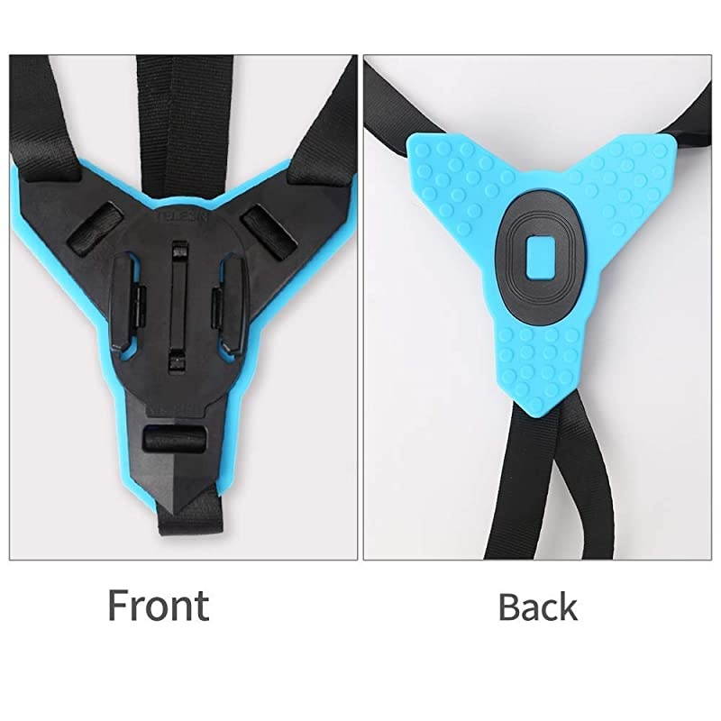 Motorcycle Helmet Strap Mount Front Chin Mount for GoPro Hero 2018/6/5/4/3, Session, SJCAM, AKASO, Campark, Polaroid, YI Action Camera Helmet Mount Curved (Motorcycle Helmet Strap)