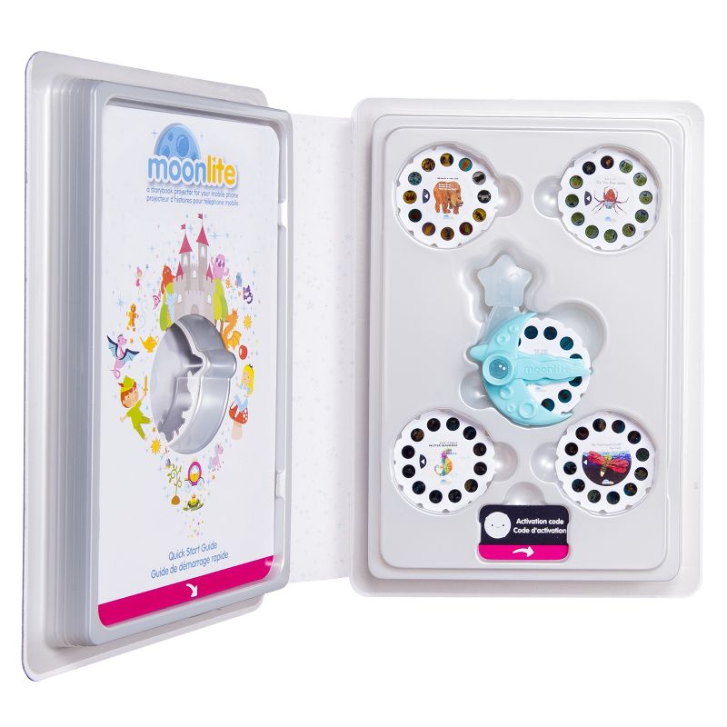 Moonlite - Special Edition Eric Carle Gift Pack, Storybook Projector for Smartphones with 5 Story Reels, for Ages 1 and Up