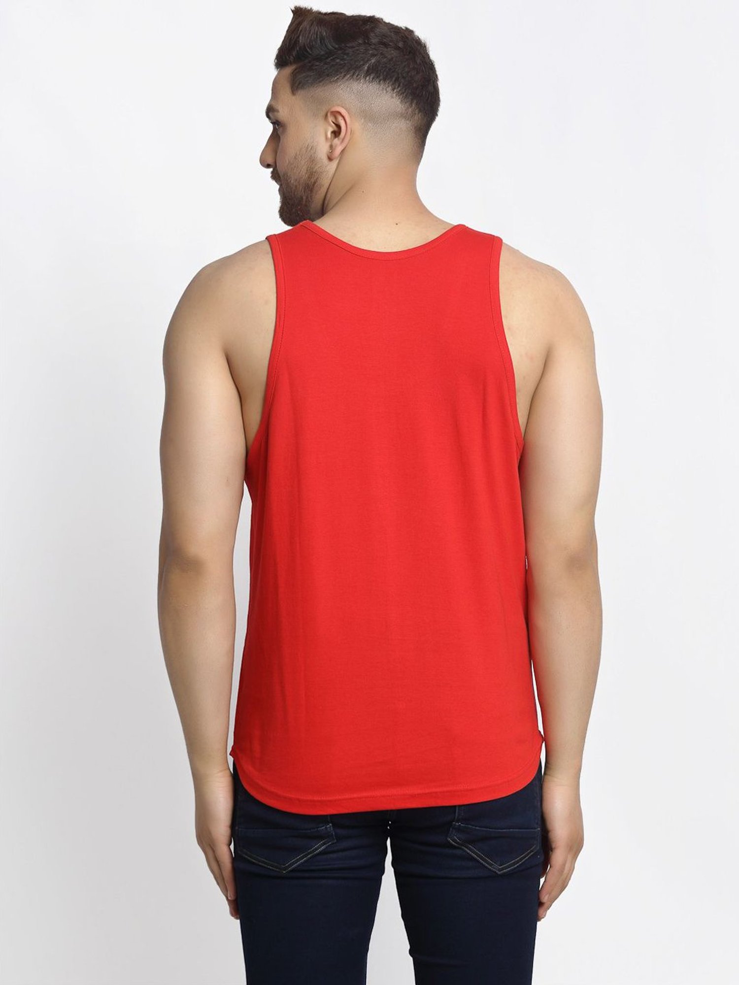 Friskers Multi Cotton Slim Fit Vest - Pack of 2