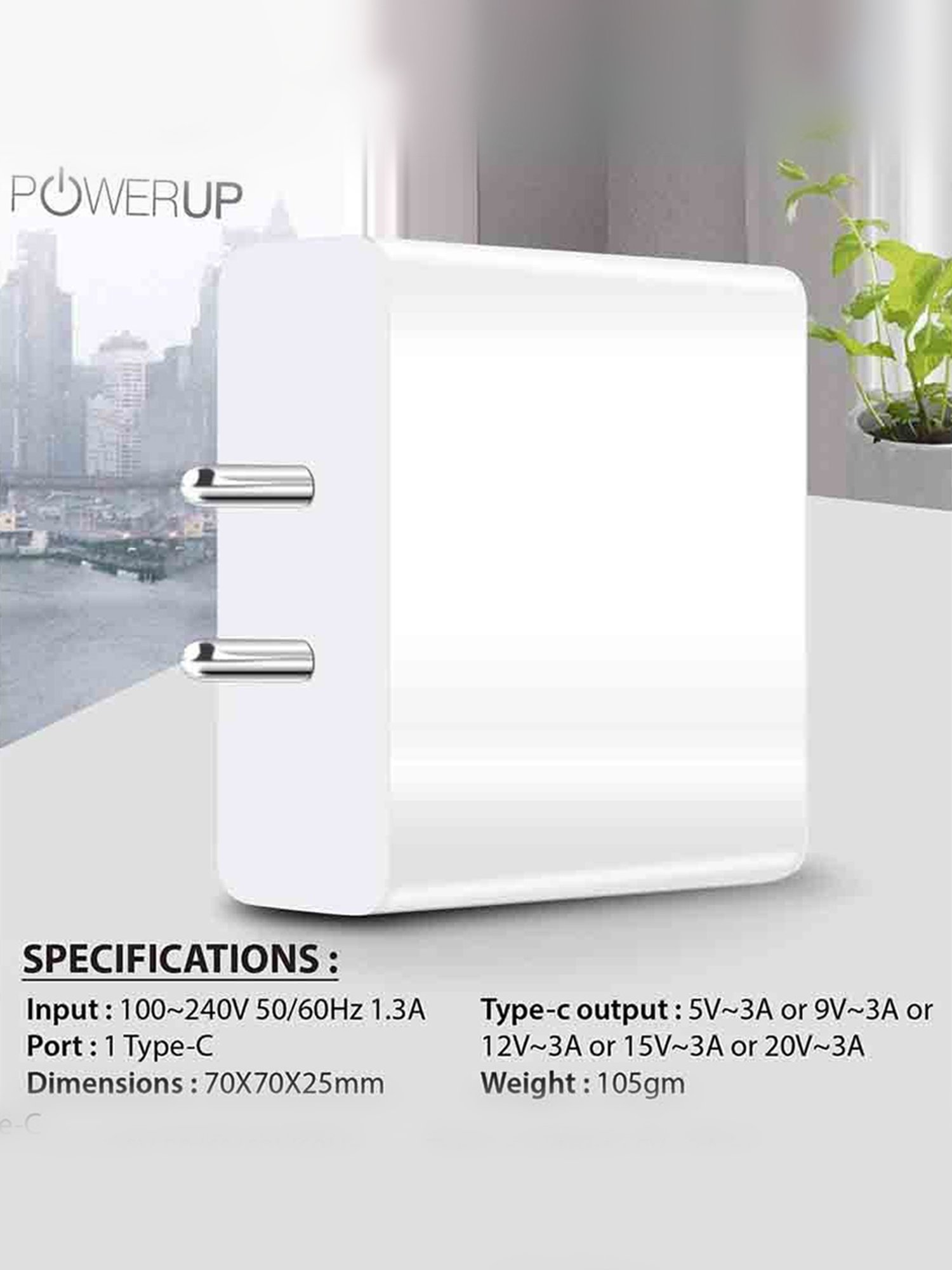 Stuffcool Nuevo PD20W Smallest Wall Charger for Latest iPhone 15,14,13,12 (Yellow)