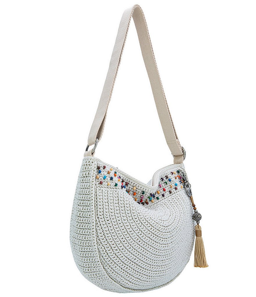 The Sak Ryder Crocheted Crescent Crossbody Bag