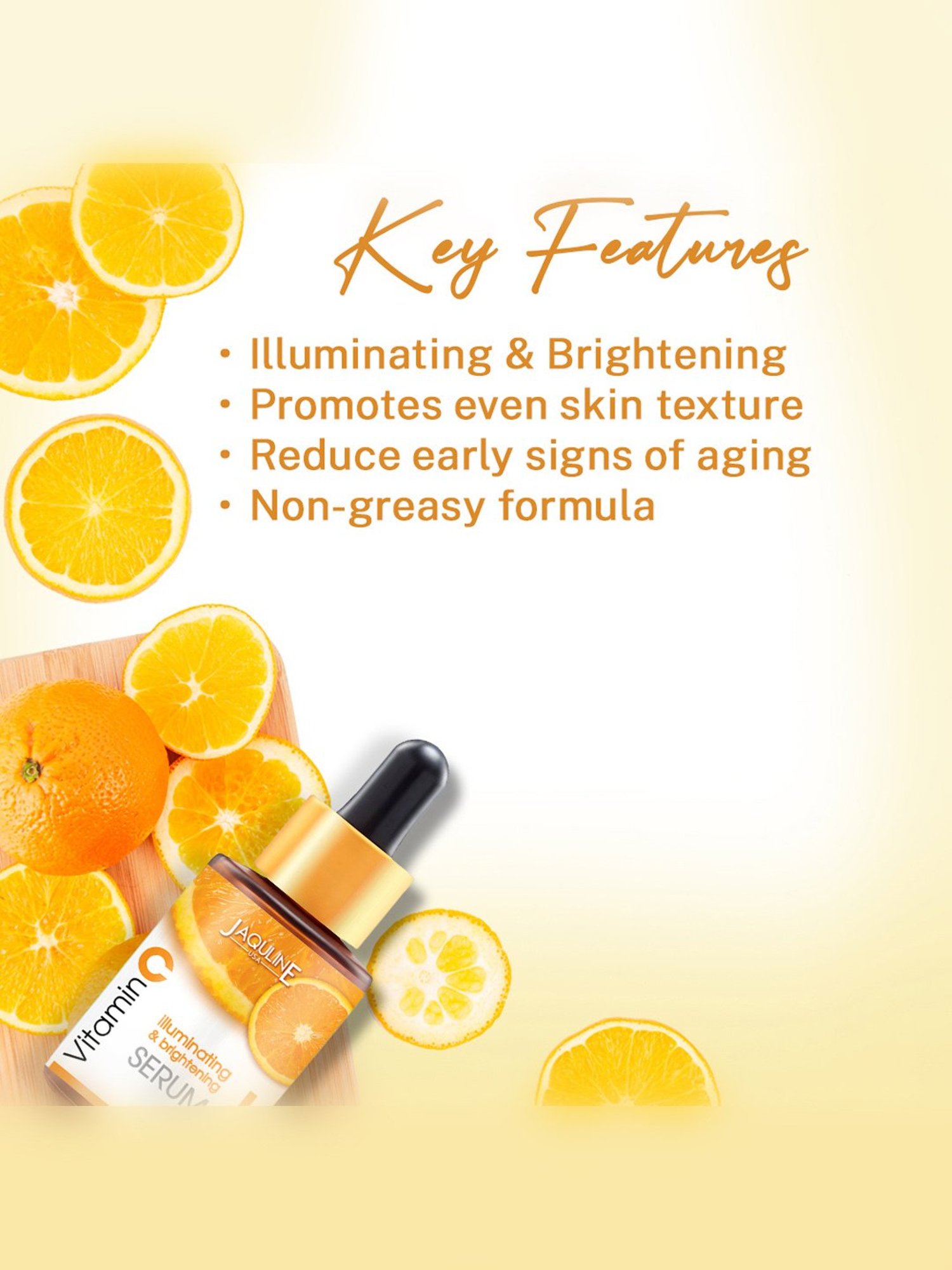 Jaquline USA Vitamin C Face Serum - 30 ml