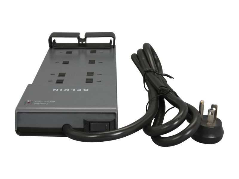 Uninex PS102 RF Remote Control Power Managed 6-Outlet Energy Controlled Surge Protector, Eliminates Standby Idle Electricity Usage, 6-Foot