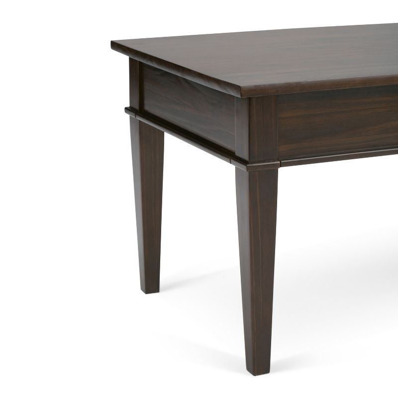 Ikiriya Nashville Solid Beige Wood Coffee Table Teak Finish