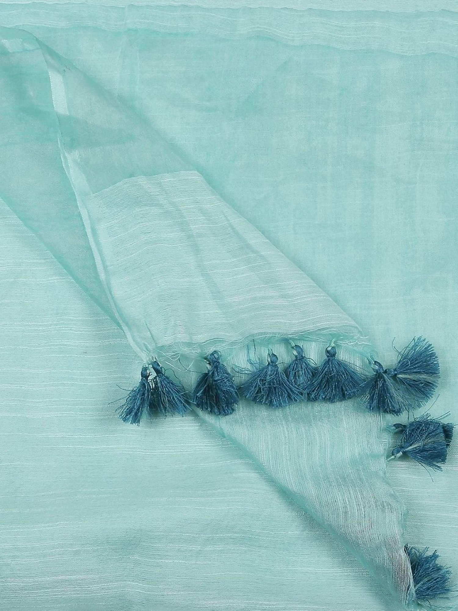 Dupatta Bazaar Light Blue Linen Dupatta