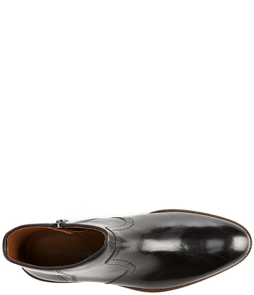 Johnston & Murphy Men's Sayer Side Zip Plain Toe Boots