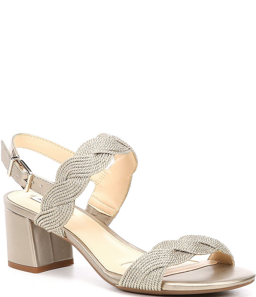 Alex Marie Devah Braided Rope Block Heel Sandals