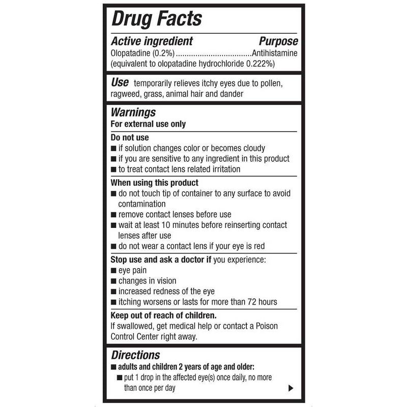 Pataday Once Daily Eye Allergy Itch Relief Twin Pack Drops - 2pk