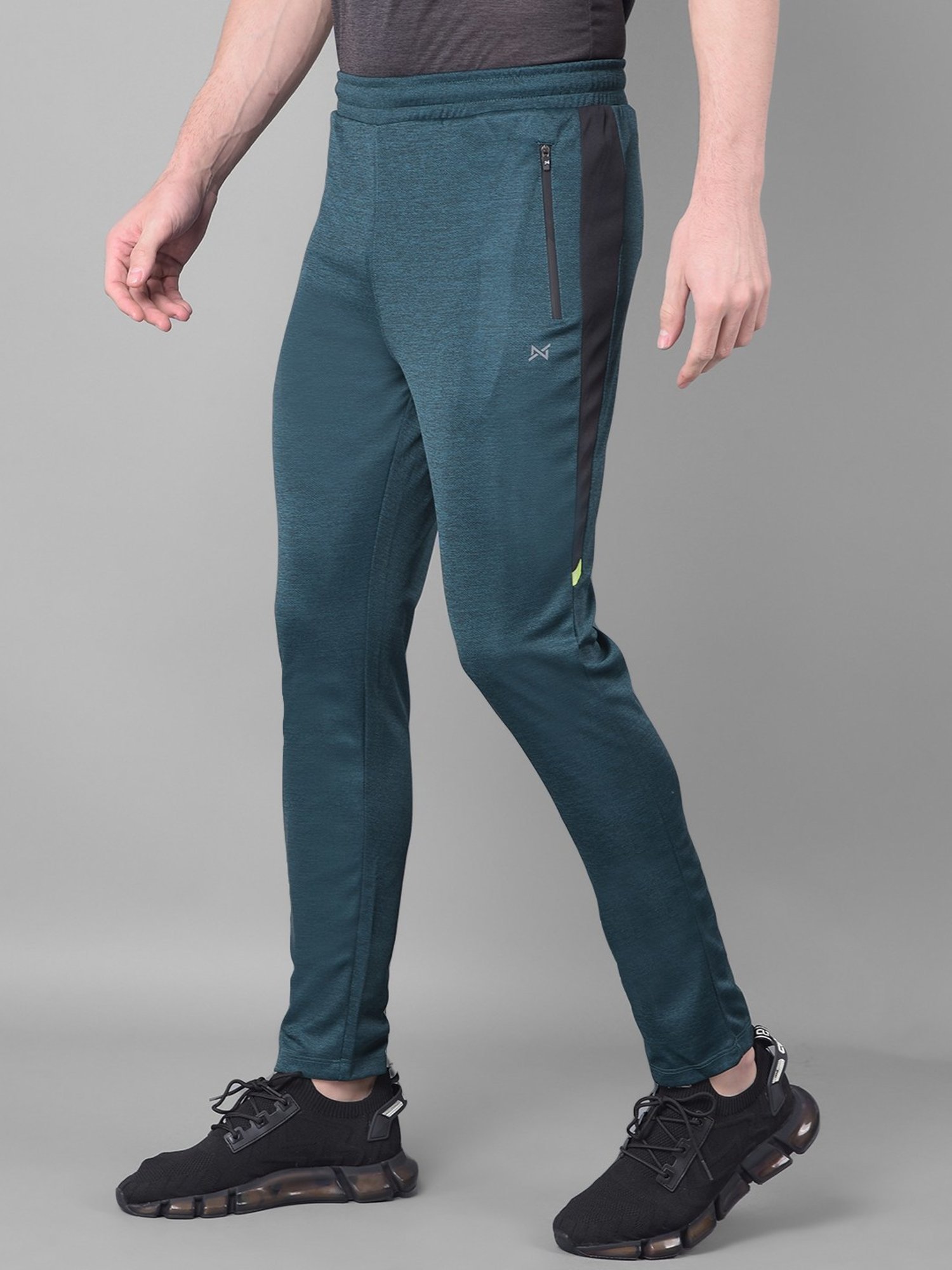 Force NXT Green Regular Fit Sports Trackpants