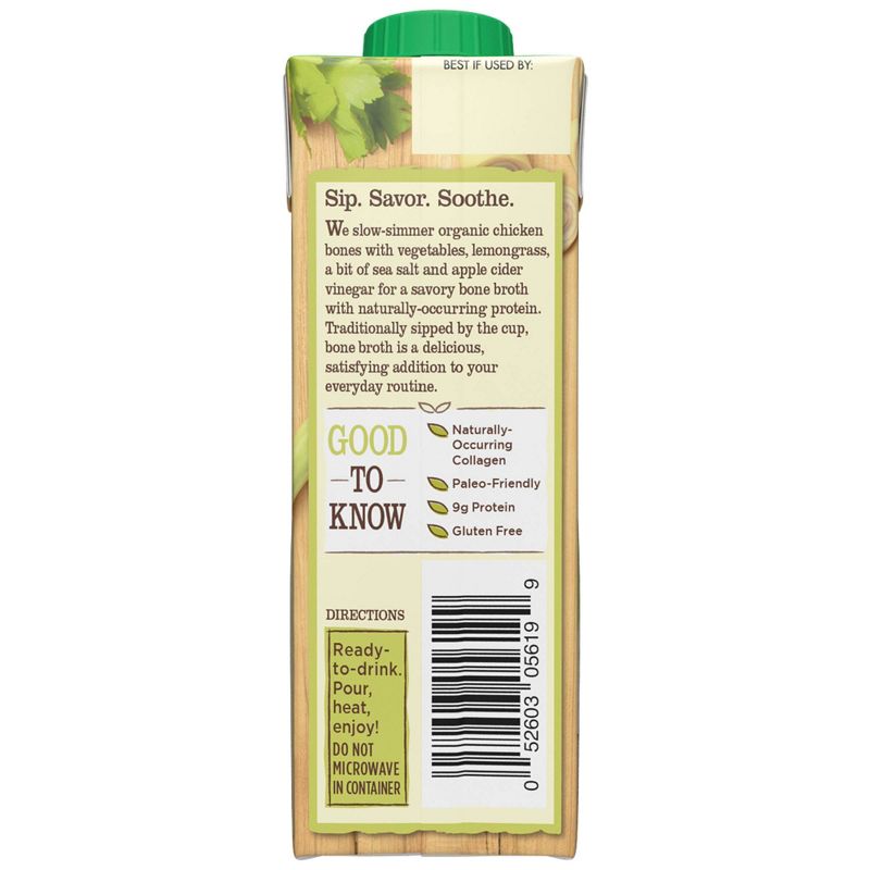 Pacific Foods Organic Bone Broth Chicken with Lemongrass - 8oz