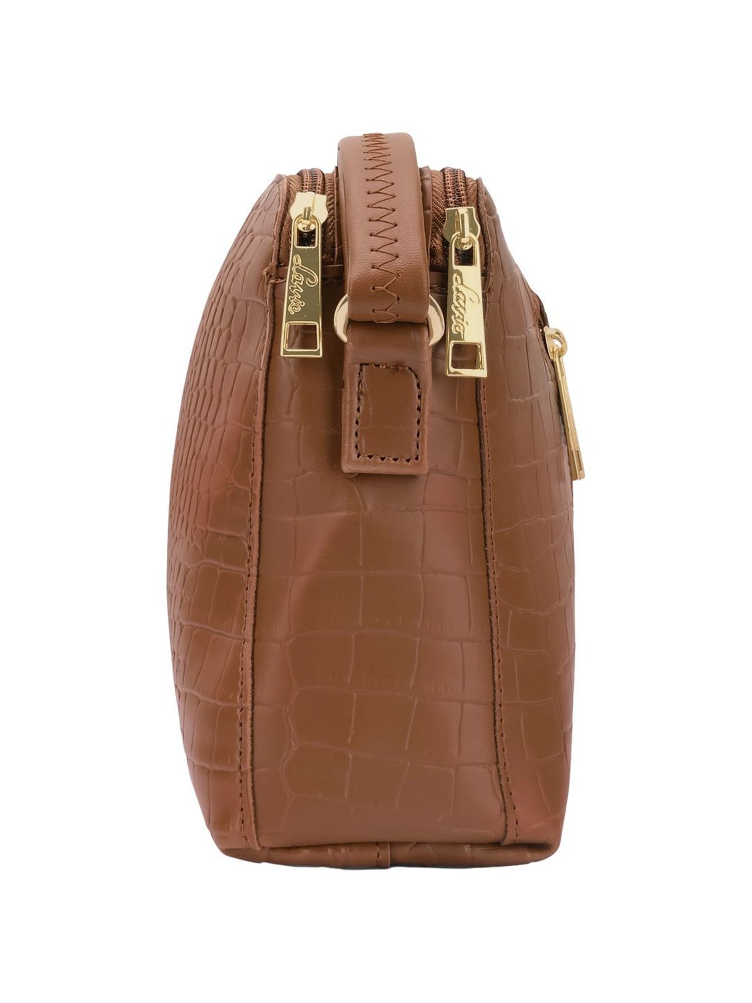 Lavie Tan Textured Small Sling Handbag