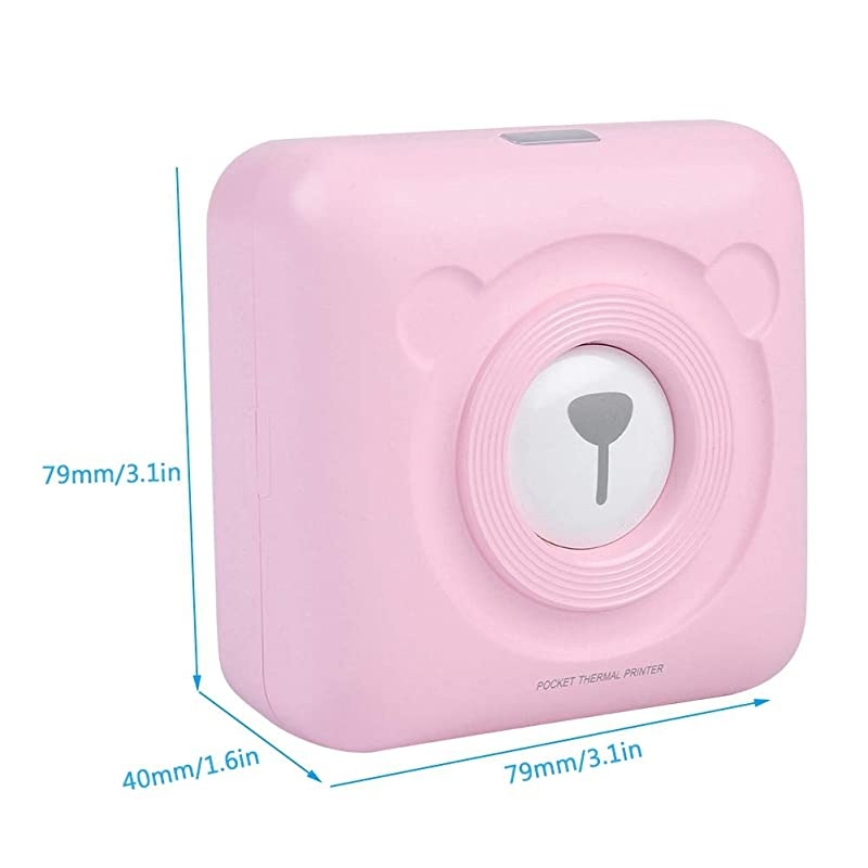 Mini Bluetooth Printer Wireless Paper Photo Printer Portable Instant Mobile Printer