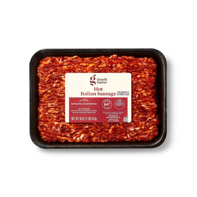 Hot Ground Italian Sausage - 16oz - Good & Gather™