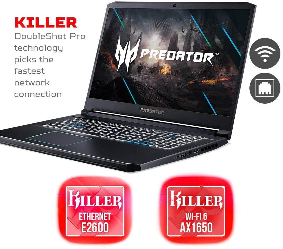 2021 Acer Predator Helios 300 17.3" FHD IPS 144Hz Premium Gaming Laptop, 10th Gen Intel 6-Core i7-10750H, 24GB RAM, 2TB PCIe SSD, NVIDIA GeForce RTX 2070 Max-Q 8GB, RGB Backlit Keyboard, Windows 10