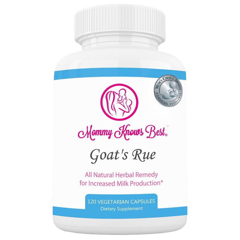 Mommy Knows Best Goat's Rue Lactation Aid Support Supplement - 120ct