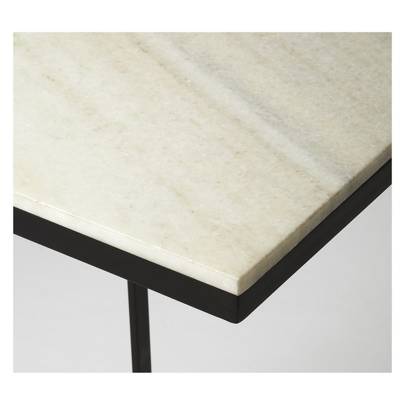 Lawler Metal And Marble End Table Black - Butler Specialty