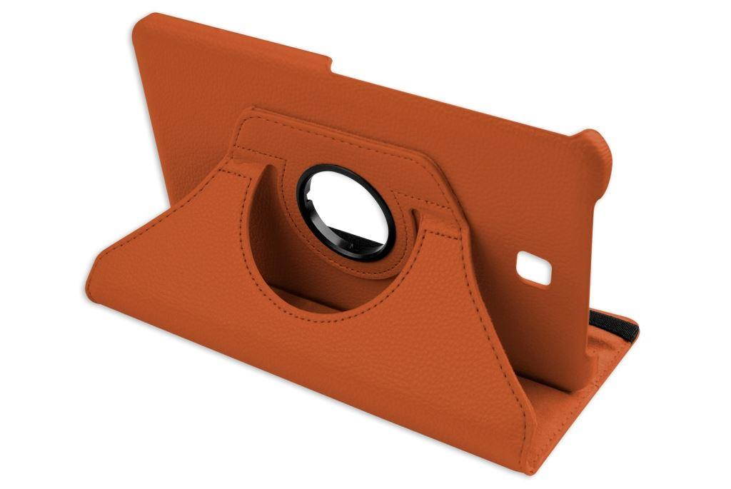 Hellfire Trading PU Leather Case 360 Rotating for Samsung Galaxy Tab 4 T330 8" - Hot Pink