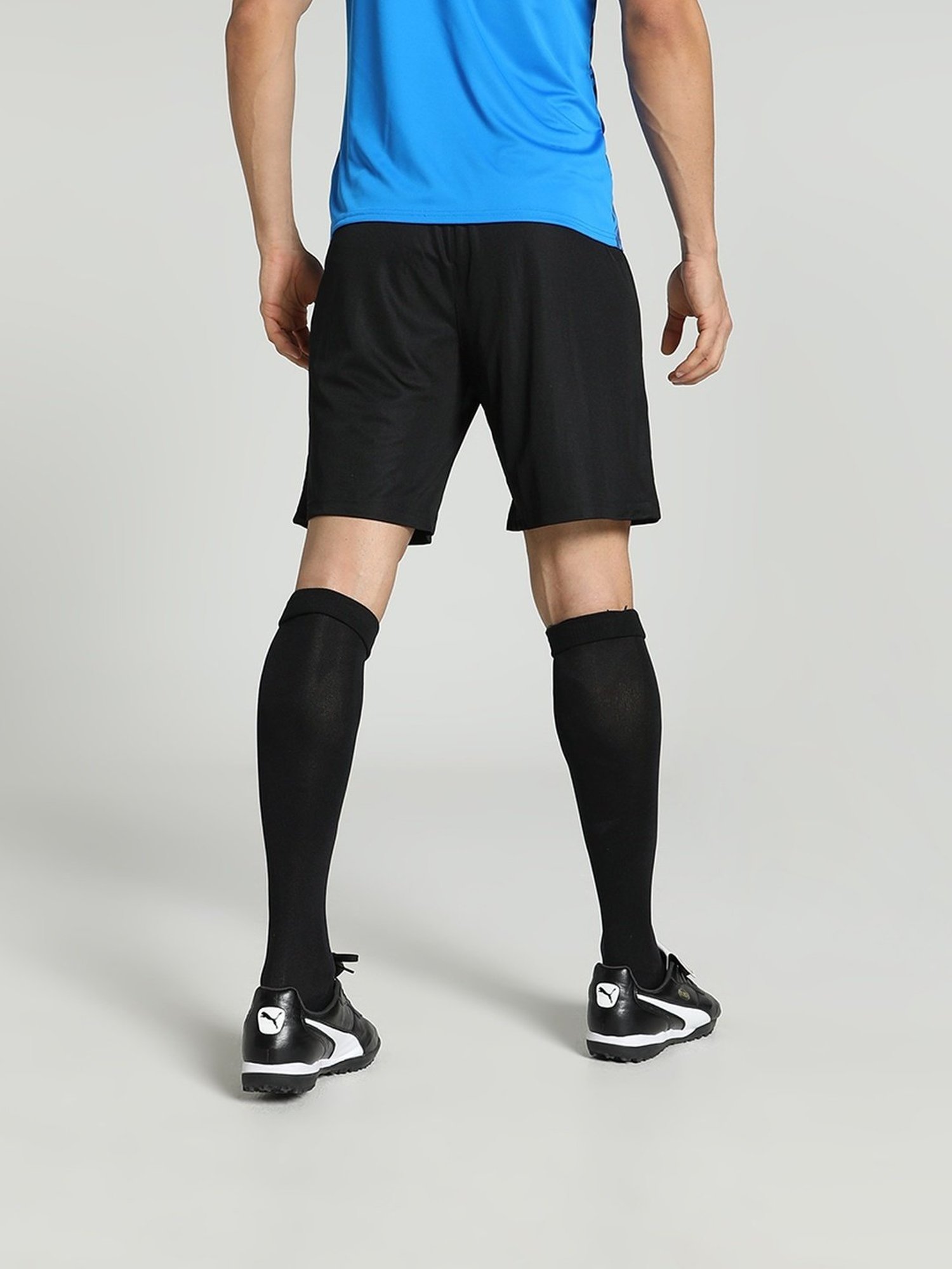 Adidas White Regular Fit Striped Sports Shorts