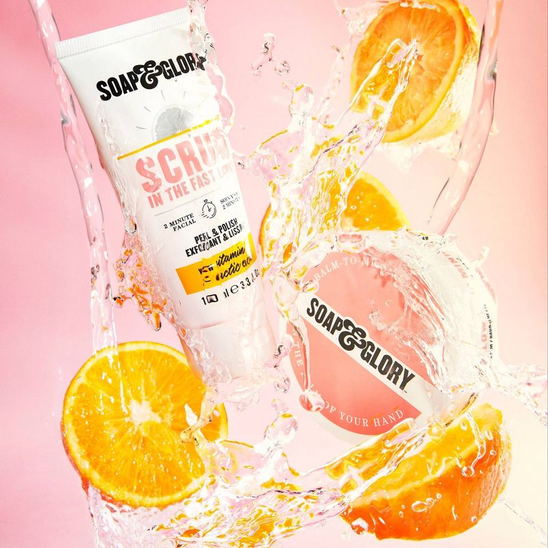 Soap & Glory Scrub In The Fast Lane 2 Minute Facial Peel & Polish - 3.3 fl oz