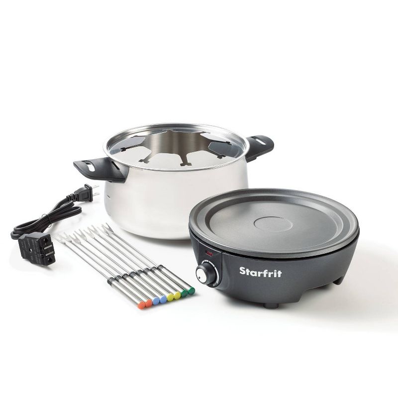 Starfrit 3.2qt Electric Fondue Set - Gray