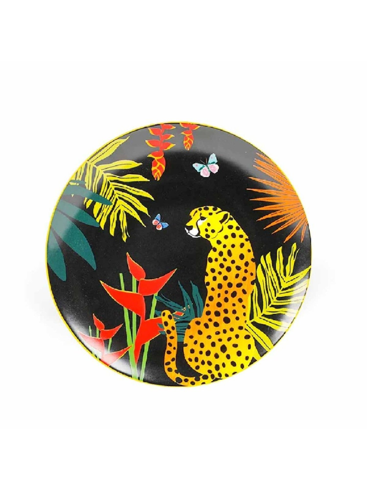 Pure Home and Living Transparent Glass Textured Dinner Plates