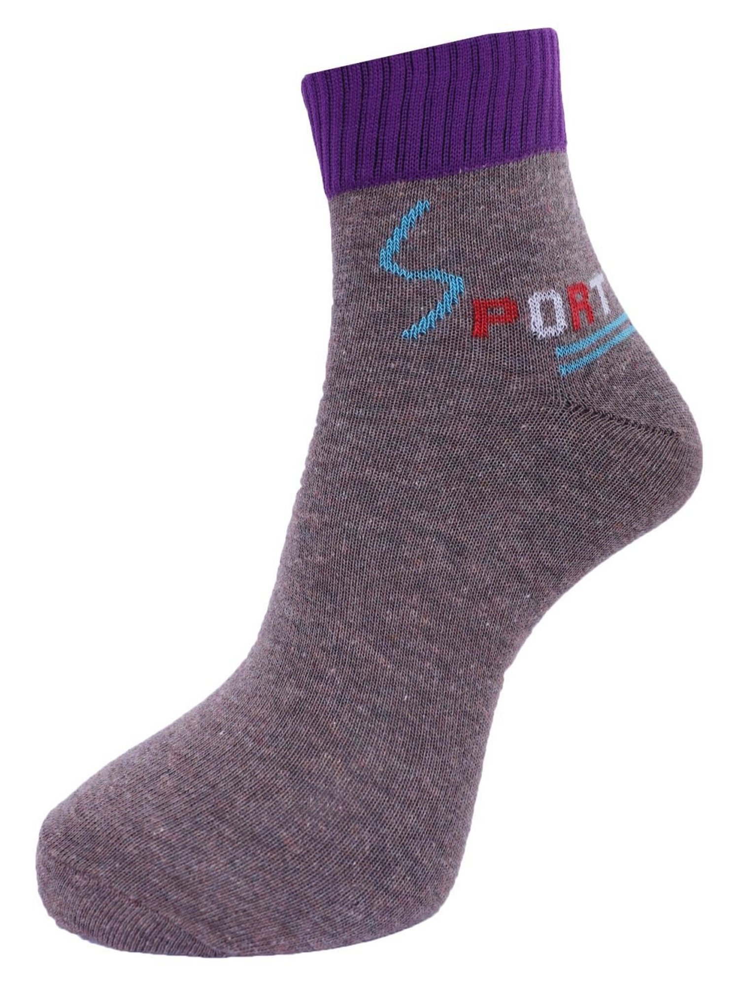 Dollar Multi Cotton Free Size Printed Socks - Pack of 3