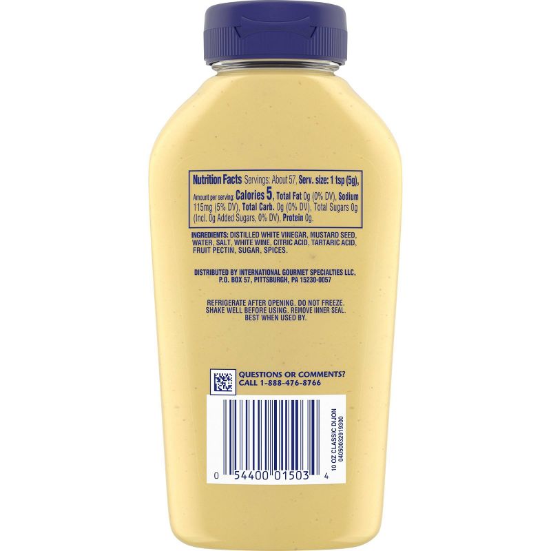 Grey Poupon Dijon Mustard Squeeze Bottle - 10oz