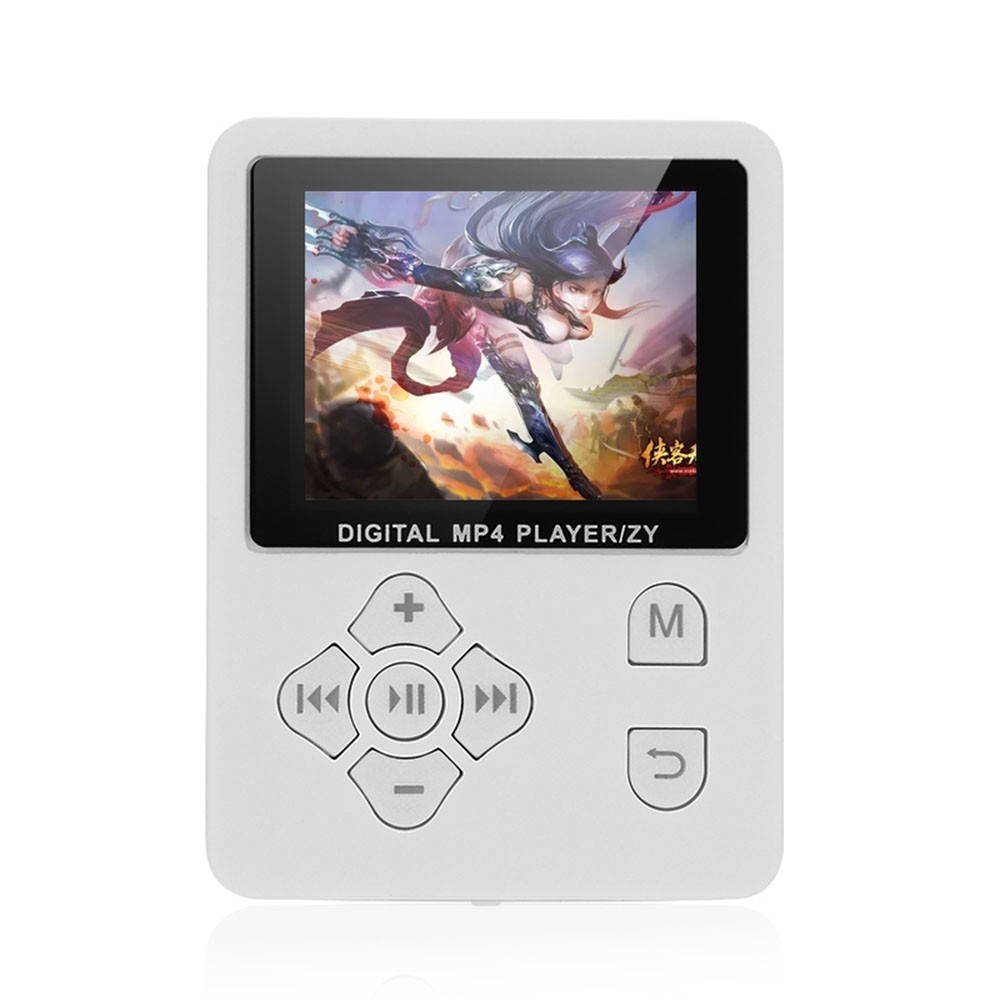 MP3 MP4 Digital Player 1.8 Inches Color Screen Music Player Lossless Audio Video Player Support E-book FM Radio Voice Recording TF Card Stopwatch