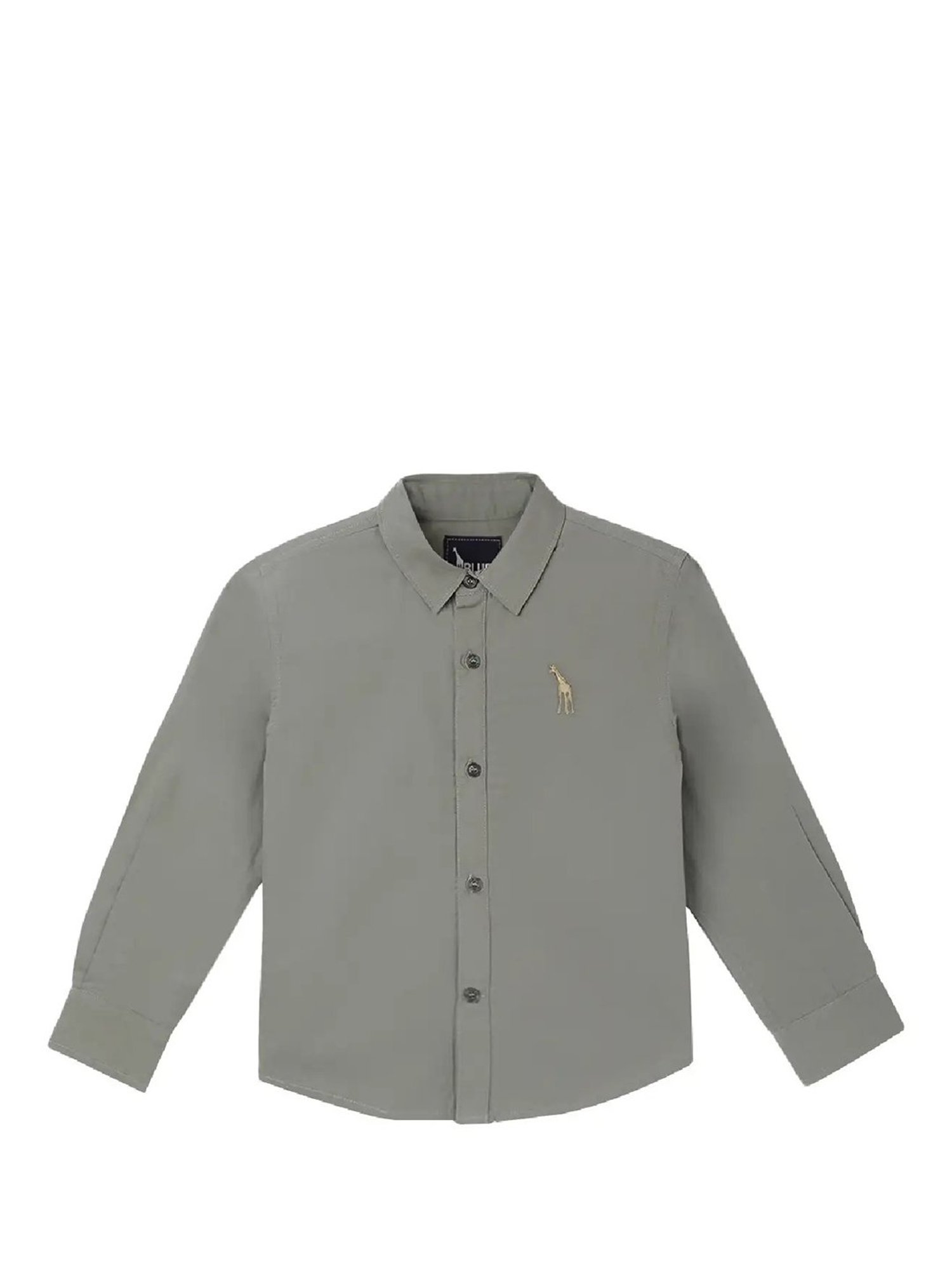 Blue Giraffe Kids Olive Solid  Shirt