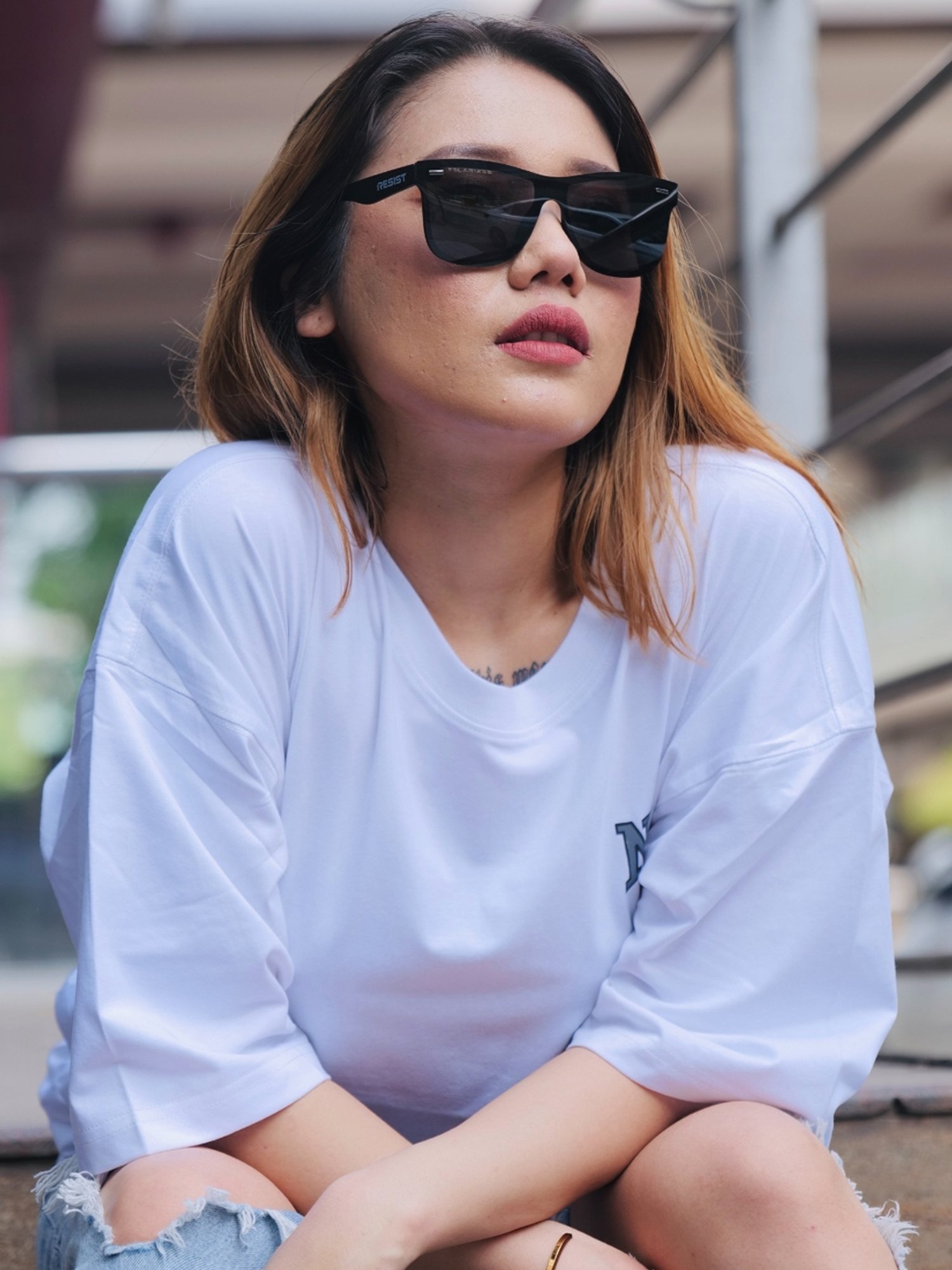 Resist Eyewear Black Polarized Unisex Sunglasses