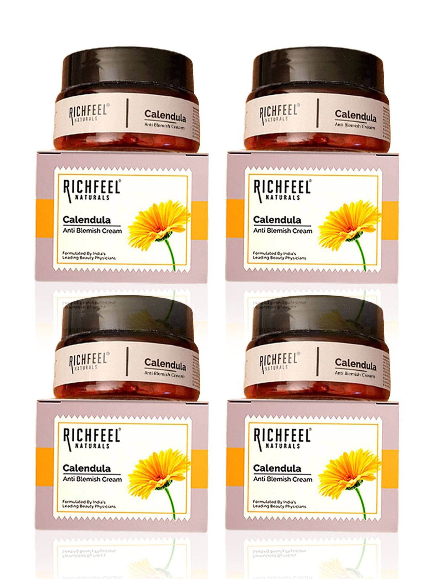 Richfeel Calendula Anti Blemish Cream - Pack of 4