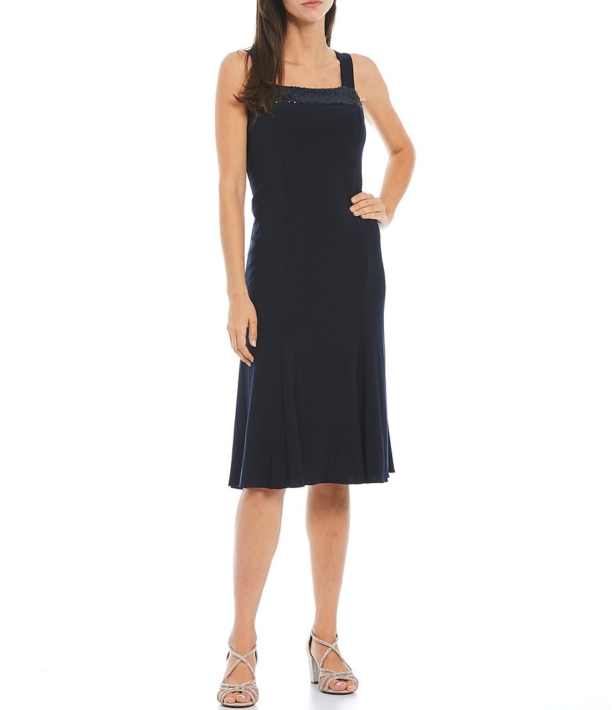 Le Bos Sequin Open Front 2-Piece Jacket Dress